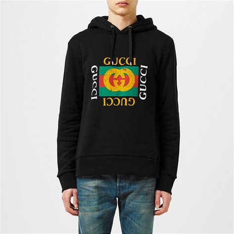 gucci logo replica shirt|gucci hoodie real or fake.